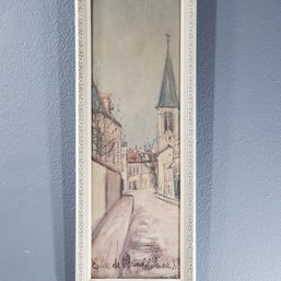 Maurice Utrillo (1883-1955)  Offset Lithograph 'Eglise De Stains (Seine)', Signature In The Print, Framed
