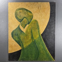 Lance Neal 1968 Signed Mixed Media On Pressed Board, Unframed