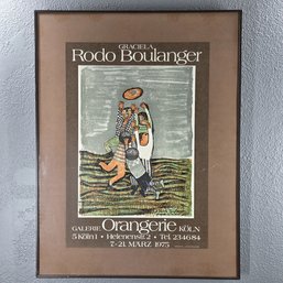 Graciela Rodo Boulanger Exhibition At Orangerie Galerie, Germany Original Lithograph In 22.5' X 17.25' Frame