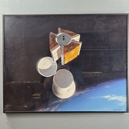 Pat Rawlings Archival Print Of The Kistler K-1 In Space, Signed & Dated 1996 In The Print, Framed
