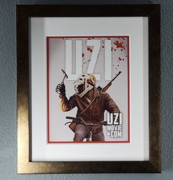 John Caparso Offset Lithograph 'Uzi: Uzimovie.com', 17.50' X 15' Framed