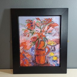 Philippa Headley Original Oil Painting On Board 'Colour Explosion' With COA, Signed & Dated 2017, Framed