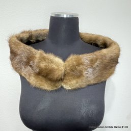 Vintage Brown Mink Collar