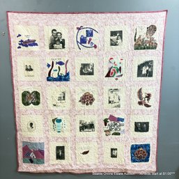 Marie Plakos Family Is Forever Machine Quilted 62' X 69' Blanket