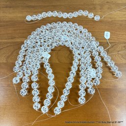 Lot Of Carved Clear Quartz 5/8' Beads