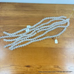 Lot Of Carved Clear Quartz 0.5' Beads