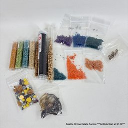 Lot Of Assorted Seed Beads And Related