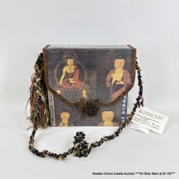 Art Cloth For The Soul By Marie Plakos Hand Crafted Purse With Yarn Strap