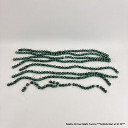 Lot Of Malachite 3/8' Strung Beads