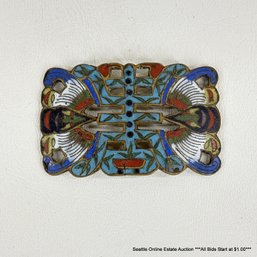 Vintage Chinese Cloisonne Buckle, As-Is Condition