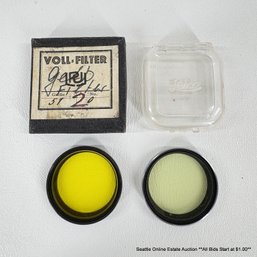 2 Vintage Leica Camera Lens Filters
