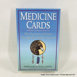 Medicine Cards The Discovery Of Power Through The Ways Of Animals By Jamie Sams & David Carson In Original Box