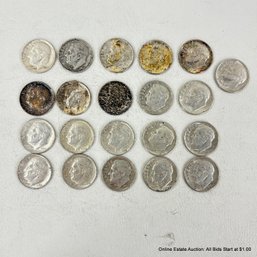 21 U.S. Dimes  1963-1964 Ungraded And Circulated