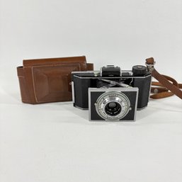 Kodak Bantam Vintage Folding Camera With Protective Case