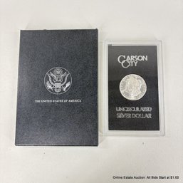 1883 90% Silver Morgan Carson City Uncirculated And Ungraded Coin