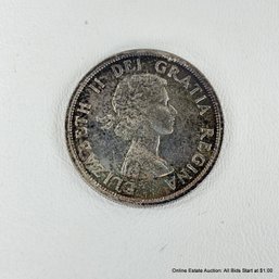 1963 80% Silver Ungraded And Circulated Canadian One Dollar Coin