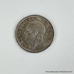1936 50% Silver Ungraded And Circulated One Shilling Coin