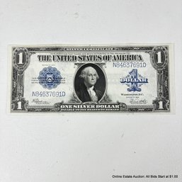 Ungraded Series Of 1923 $1 Blue Seal Silver Certificate