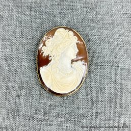 Antique Cameo Brooch Pin