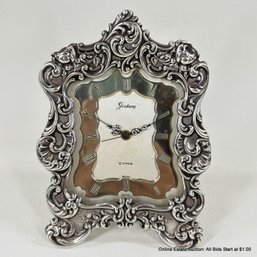 Gorham Sterling Silver Cyma Alarm Clock