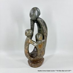 Shona Stone 12.5' Family Sculpture