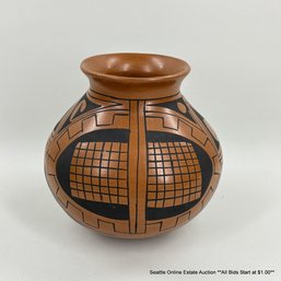 Nicolas Silveria Signed Vintage Mata Ortiz Pottery Vessel