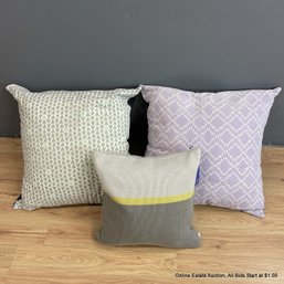 3 Throw Pillows