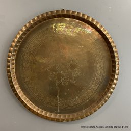 Oversized Vintage Brass Tray