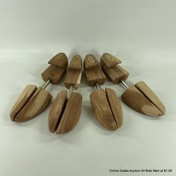 Two Pairs Of Nordstrom Cedar Adjustable Shoe Trees