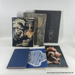Six Pre-Columbian Ceramics And Art, Mythology Of The Americas, And Mexican Art Books