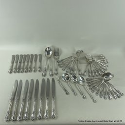 Vintage Towle Old Master Sterling Silver Flatware Set 55 Piece Total Weight 1525 Grams