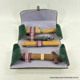Vintage Bonsai Tool Kit In Storage Pouch