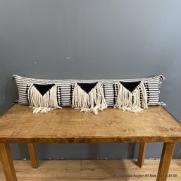 Extra Long Boho Lumbar Decorative Throw Pillow