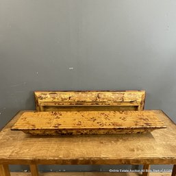 Pair Off Bamboo Floating Wall Shelves (LOCAL PICK UP ONLY)