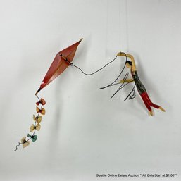Serena Mann Signed Paper Mache Kite Art