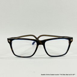 Tom Ford Dark Havana Glasses With Low Strength Or Clear Lenses And Case
