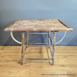 Vintage Bamboo Side Table (Local Pickup Only)