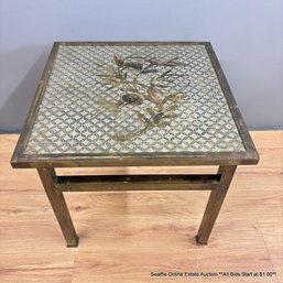 Mid Century Brass Side Table Kuan Sui Table By Knapp & Tubs  (LOCAL PICKUP ONLY)