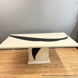 Vintage Mission Furniture Co. High Design Tessellated Dining Table   (LOCAL PICKUP ONLY)