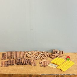 Vintage Lincoln Log Toy Building Set