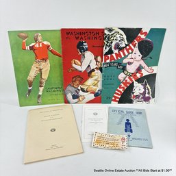 University Of Washington 1930s Rose Bowl & Football Programs, 1943 Commencement Programs, & More