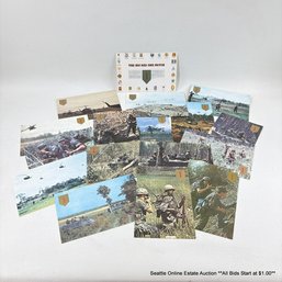 Vintage Vietnam War Postcards With The Big Red One Patch