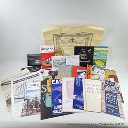 Lot Of  Ephemera Incl. Frederick & Nelson Staff Letter, 1937 Moore Theatre Program, Mercerwood Sales Brochure