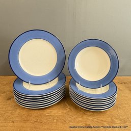 Pagnossin Ironstone Treviso Italy 9305 Dinner Plates And Rimmed Soup Bowls