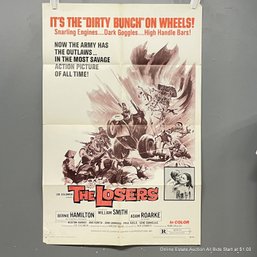 Vintage  One Sheet Movie Poster: The Losers: William Smith 1970