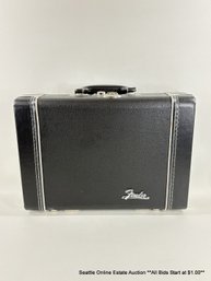 Fender Branded Plush-Lined Divided Hard-Sided Locking Storage Case With Removable Compartments