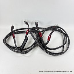 Pair Of AudioQuest Rockefeller Speaker Cables 8'