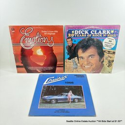 Dick Clark 20 Years Of Rock N' Roll, Emotions, And Cruisin' Vintage Vinyl Record Albums