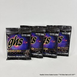 4 GHS Coated Guitar Boomers Roundwound Electric Guitar Strings New In Packages