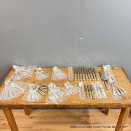 Towle French Provincial Sterling Silver Flatware Set 2437 Grams Not Including Knives And Pie Server